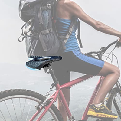 BHKC Cómodo cojín de asiento de bicicleta | Cómodo cojín de asiento de bicicleta de montaña - Agujero hueco asientos de bicicleta equipo de equitación