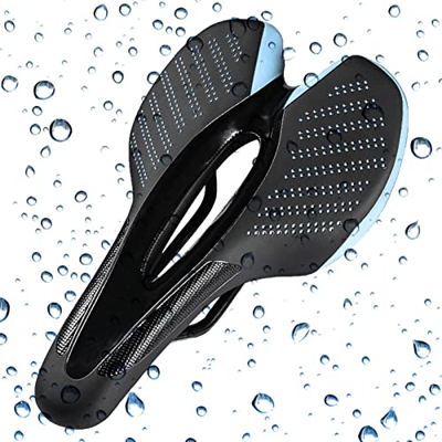 CRAVIN Sillín impermeable para bicicleta de carretera – Impermeable hueco asiento de bicicleta de repuesto, asiento hueco hueco para bicicleta equipo 