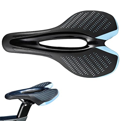 HINAA Cojín cómodo para asiento de bicicleta, impermeable, hueco para asiento de bicicleta, repuesto para equipamiento de equitación, con agujero huec