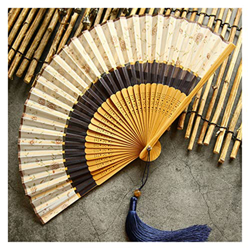 LiFBeauTiFul Fan de bambú Fan de Plegado Ventilador Chino Estilo Antiguo de Estilo ventilado Accesorios de fotografía Regalo portátil Home (Color : A2 precio