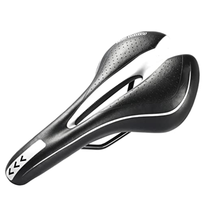 LENASH Sillín de bicicleta de montaña Asiento de silicona Asiento universal Asiento cómodo suave y hueco Adecuado para bicicletas de montaña de larga 