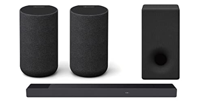 Sony Barra de Sonido HT-A7000 + SA-SW5 - Subwoofer con tecnología Separated Notch Eddge + SA-RS5 - Altavoces Traseros Inalámbricos Adicionales