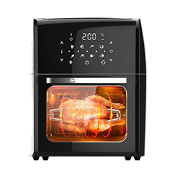 Freidora profunda Freidora de aire 1 4L 2000W Horno de aire de aire sin humo Toster utensilios de cocina con pantalla táctil digital for carne asada t precio