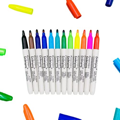 12 Rotuladores Mandalas Para Niños Y Adultos Rotuladores Lettering Caligrafia Para Perfilar Y Grandes Rellenos Con Tinta Homogénea En Papel Eva Foam C