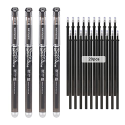 QAQHZW Bolígrafo con Borrador Pluma de Tinta Punta de 0,5 mm Bolis para Niños, Estudiantes y Adultos,4 Borrable Boligrafos de Gel y 20 Roller Recambio en oferta