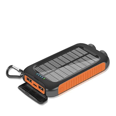 herommy 2 Pcs Cargador Solar 20.000 mAh | Cargadores solares para Dispositivos electrónicos - Banco de batería Solar Resistente al Agua de Carga rápid