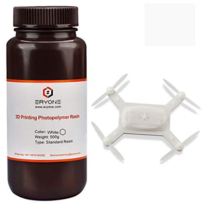 ERYONE 405 Nm Resina UV para impresoras DLP LCD 3D Fotopolímero Translúcido Blanco 500g