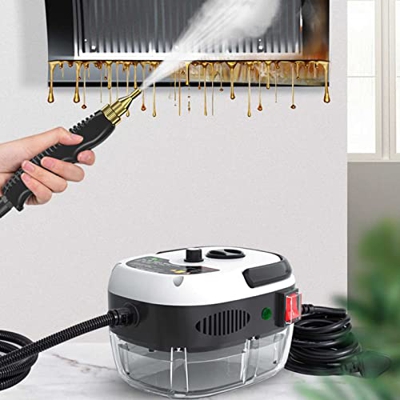 ZFHTAO Limpiador de Vapor portátil de 2500 W, máquina de Limpieza a Vapor presurizada de Alta Temperatura, con Cabezales de Cepillo, para Cocina, Inod