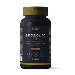 Potenciador para Hombre Evobolic de HSN | 30 Cápsulas Vegetales Ácido Aspártico + ZMA + Fenogreco + Ginseng + Avena Sativa + Ortiga | No-GMO, Vegano,  precio
