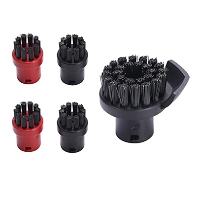 SILVEDA Accesorios de aspirador Boquilla de ventana Cepillo redondo grande pequeño cepillo redondo apto para Karcher SC1 SC2 SC4 SC5 Premium Iron Kit 