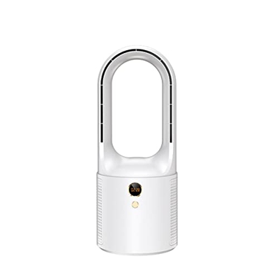 Ventilador portátil sin aspas 6 velocidades de soplado de aire frío recargable silencioso ventilador de pie con control de un botón ventilador persona