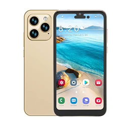 PUSOKEI Teléfono Móvil 4G de 6,1 Pulgadas, I14pro MAX Android 11 Desbloqueado, 4 GB de RAM, 64 GB de ROM, Reconocimiento Facial AI, Cámara Frontal Tra precio