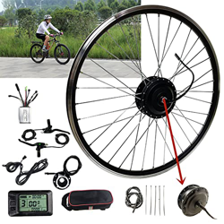 Niczu Kit de Conversión de Bicicleta Eléctrica, 48V 250W 500W Motor Cubo Transmisión Delantera, con Controlador y Acelerador de Pulgar, 20 24 26 27,5  precio
