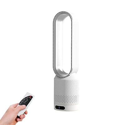 Ventilador de Torre con Control Remoto, purificador de Aire de 8 velocidades, Ventilador sin aspas, Ventilador de pie de enfriamiento silencioso, osci