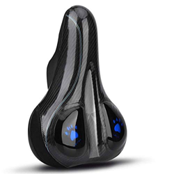 Asiento cómodo de la bicicleta, Gel de sílice Sillín de bicicleta PROFESIONALES A PROFESIONAL A prueba de agua Sillín de bicicleta para hombres, mujer en oferta
