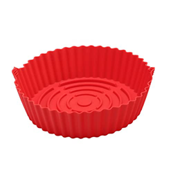 2 piezas de bandeja para hornear a la freidora de aire - sartén reutilizable de silicona de freidia antiadherente antiadherente | Sartén de silicona d precio