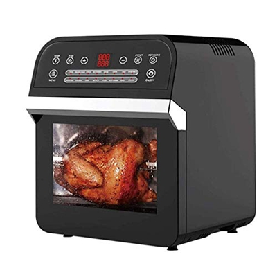 Freidora de Aire de Gran Capacidad de 12 l, freidora de Aire 16 en 1, Horno Tostador, asador y deshidratador con Pantalla táctil Digital LED, Horno de