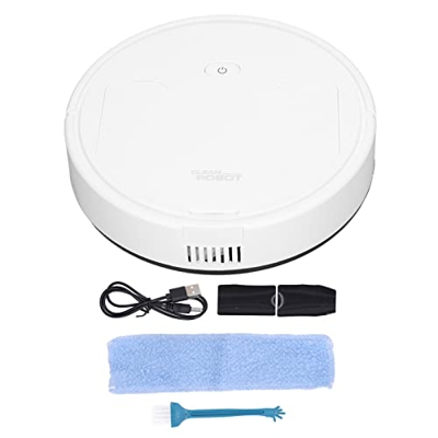 Robot Aspirador, Limpieza Automática USB Recargable Portátil Multifunción Barredora Barrido Silencioso Delgado Auto Robótico Aspira 4 en 1 Spray Portá