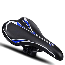 Asiento de bicicleta □ Silla de bicicleta extra ancha y acolchada para hombres y mujeres comodidad □ Se adapta a la bicicleta de montaña, bicicleta pl precio