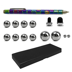 1 juego de bolígrafos magnéticos de color, bolígrafos magnéticos de metal de descompresión, bolígrafos de escritura de imán multifunción, bolígrafos d en oferta