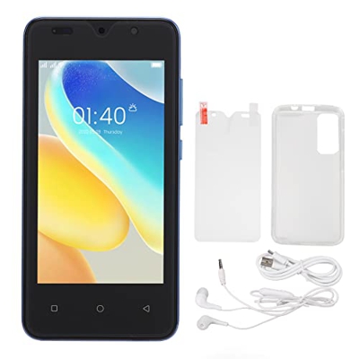 Elprico Teléfono Inteligente Desbloqueado, Pantalla HD de 4,66 Pulgadas, Batería de 2100 MAh, RAM 1 GB ROM 8 GB Reconocimiento Facial, Dual SIM gsm De