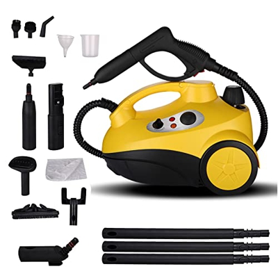 星永鑫 Pulitore vapore domestico, macchina pulizia Alta pressione con serbatoio dell'acqua in Acciaio inossidabile, 2000 W 180 ℃ Pulitore vapore portatil