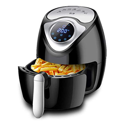 Freidora de aire saludable, freidoras eléctricas de aire caliente de 6 l, horno sin aceite, freidora de aire en 1, pantalla táctil digital LED con pre características