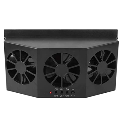 ZYKBB Ventilador de Aire de Coche portátil Ventilador con energía Solar Automóvil Ventilación de automóviles Fan de refrigeración refrigerante for aut