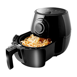Freidora de aire eléctrica Freidora de aire caliente Horno Cocina 2.6L con 5 menús preestablecidos Temporizador de pantalla táctil digital y control d características