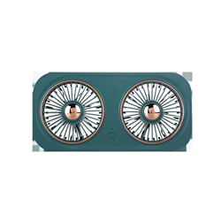 ZYKBB Eléctrico USB Ventilador pequeño Retro Doble de Doble Cabeza Descripción en casa Ventilador de Aire portátil Ventilador de Aire de Aire (Color : características