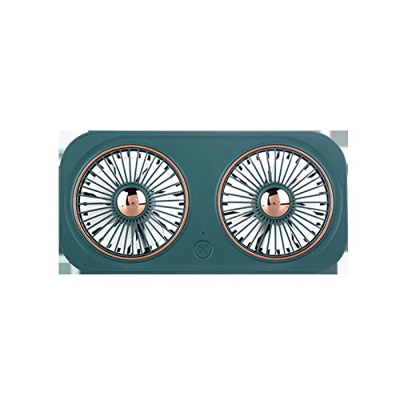 ZYKBB Eléctrico USB Ventilador pequeño Retro Doble de Doble Cabeza Descripción en casa Ventilador de Aire portátil Ventilador de Aire de Aire (Color :