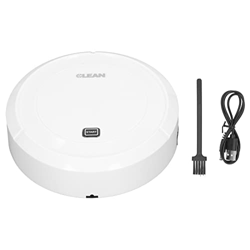 Qcwwy Robot Aspirador, Robot de Barrido Inteligente Limpiador Automático de Pisos Aspirador USB Robot de Barrido Portátil 1200Pa Succión Grande Mini B en oferta