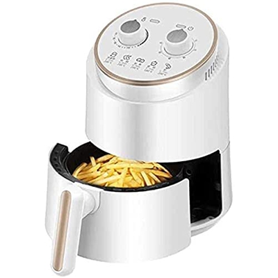 Freidora de Aire para Uso doméstico Freidora de Aire eléctrica de 1,5 l con Control de Temperatura, Cesta para freír Antiadherente, guía de Recetas fu