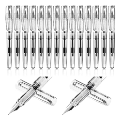 Brightassistant BolíGrafo Desechable Recargable de 16 BolíGrafos para Escribir BolíGrafo de Tinta de Firma de Punta Fina BolíGrafo de Relleno de Pistó en oferta