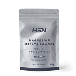 Malato de Magnesio - 392,7 MG Mineral Elemental por Dosis Diaria - de HSN | Sabor Neutro 500 g = 294 Tomas Por Envase 100% Malato de Magnesio en Polvo en oferta
