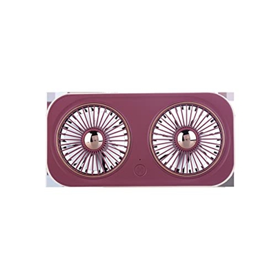 ZYKBB Eléctrico USB Ventilador pequeño Retro Doble de Doble Cabeza Descripción en casa Ventilador de Aire portátil Ventilador de Aire de Aire (Color :