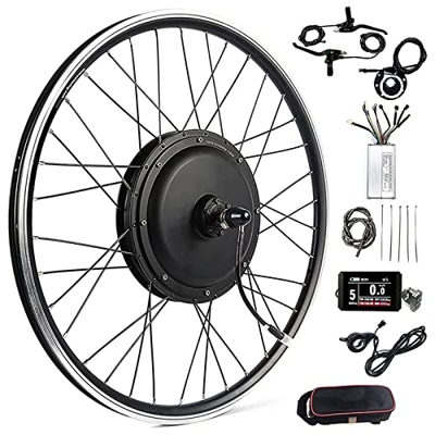 FYLZW Kit De Conversión De Bicicleta Eléctrica, Kit De Conversión De Bicicleta Eléctrica Rueda Trasera 20 ”, 24”, 26 ”, 27.5”, 28 ”, 29”, Motor De Cub