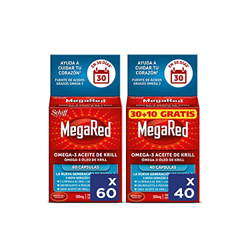 Megared Omega 3 - Aceite de Krill Complemento Alimenticio sin Regusto a Pescado 60 cápsulas + Megared Omega 3 - Aceite de Krill Complemento Alimentici características