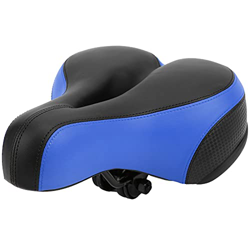 LATINDAY Asiento de Bicicleta Sillín de Bicicleta de montaña Cómodo Cuero de Microfibra Hueco Tallado Sillín de Bicicleta de Resorte Asiento de Bicicl características