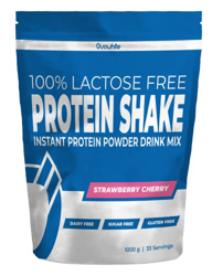 Ovowhite Proteina Instant clara huevo en polvo Eggs 100% natural Shake 1Kg FRESA Y CEREZA vegetarianos SIN LACTOSA en bolsa características