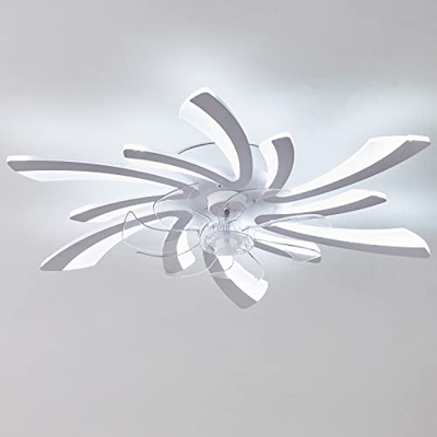 Ventilador De Techo De 78Cm Con Mando A Distancia Ventilador De Techo Reversible De Motor Dc Regulable Con Luz 6 Velocidades De Aire Para Salón Dormit