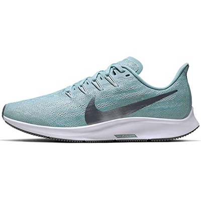 Nike Air Zoom Pegasus 36 - Zapatillas de correr para mujer, (Ocean Cube/Mtlc Cool Gris-Pure Platinum), 38.5 EU