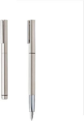 Fuente Pen for escribir Metálico Fuente Oficina de Negocios Fuente Fuente Pen Ink Pen a la pluma de los hombres Pen de acero inoxidable Regalización d