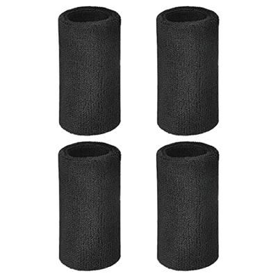 Reccisokz Juego de 4 pulseras deportivas elásticas de algodón de 15,2 cm