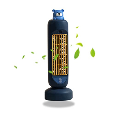 AMBAYZ Ventilador Usb con Ventilador de Agua de Agua de Agua de Neblina Mini Tower Ventilador de Refrigeración Tranquila 60 Tecnología de Oscilación p