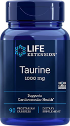 Life Extension, Taurine, 1000mg, Dosis Alta, 90 Cápsulas veganas, Probadas en Laboratorio, Sin Gluten, Vegetarianas, Sin Soja, Sin OGM precio