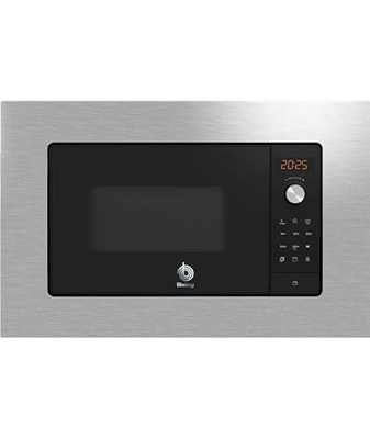 Balay 3CG6142X3 - Microondas, electrónico, Encastrable con marco, 38 cm, 20 l, 5 F, Aqualisis, Ap. lateral izquierda, 8 recetas, Plato giratorio 27 cm