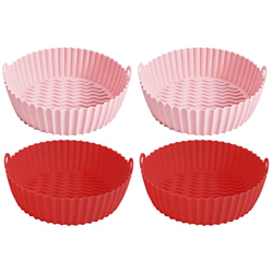 Luxshiny 4 Pcs Freidora de Aire Freidora Insertar Horno Horcadear Freidora de Aire Silicona Pot de Silicona Non en oferta