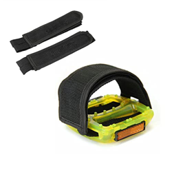 MOOKEENONE 2* Fijo Gear Fixie BMX Bicicleta Bicicleta Doble Pedal Toe Correas Negro en oferta