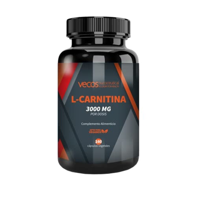 L-Carnitina Pura 3000 mg | Mejora la Energía, Resistencia, el Rendimiento Deportivo y la Metabolización Eficiente de las Grasas | Potente Quemagrasas 
